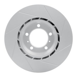 Porsche Panamera Brake Rotor (1) - Rear Right - R1 Concepts - Slotted GeoSPEC - `10-`20